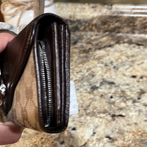 GUCCI EUC HORSEBIT 1955 LEATHER/CLOTH WALLET - Picture 6 of 9